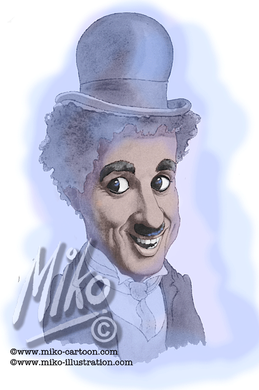 Charlie Chaplin caricature