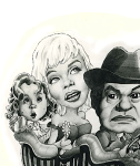 Shirley Temple, Marilyn Monroe, Edward G Robinson and Buster Keaton.